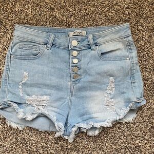 Refuge High Waisted Cutoff Jean Shorts